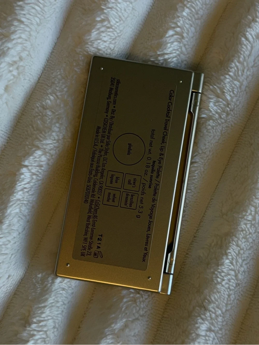 Stila Eyeshadow & Cream Blush Palette — Orange, Green, Bronze, Brown